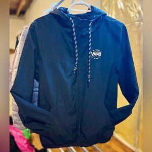 Black Vans light weight jacket size Medium